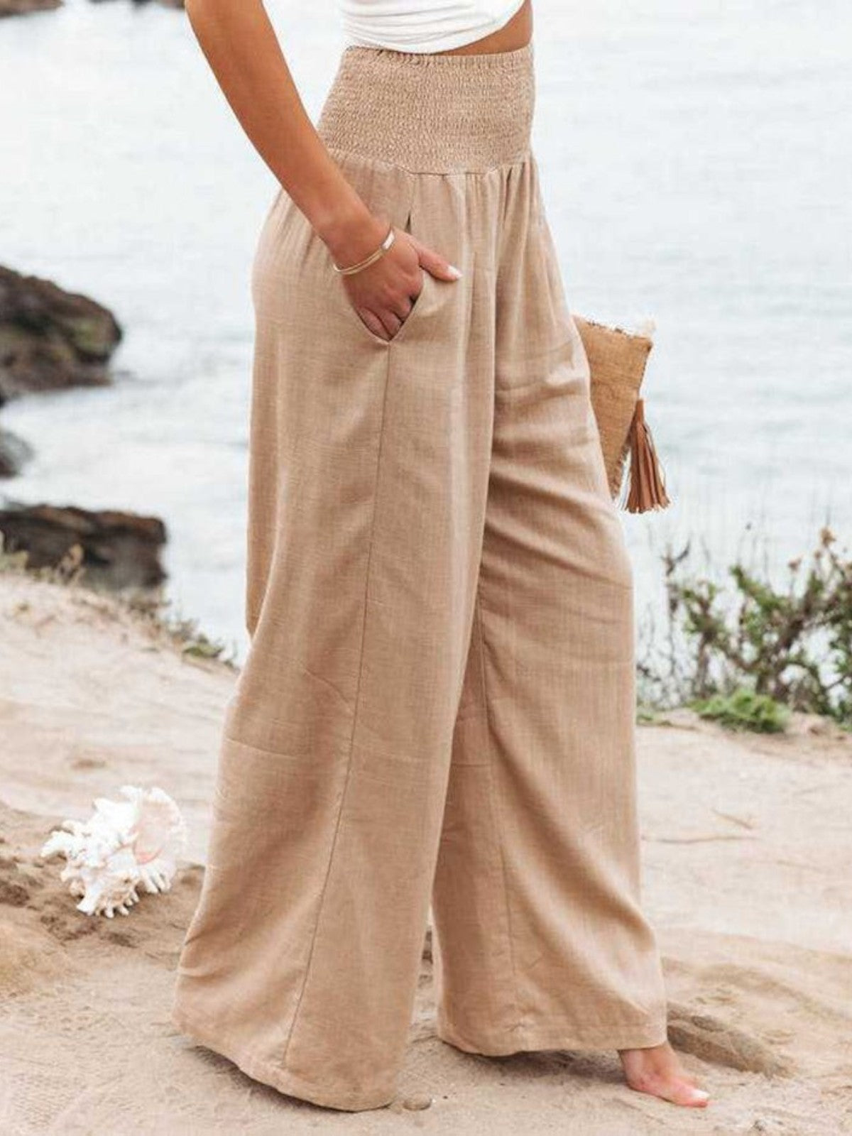 THALIORA – PANTALONS REMI À Jambe Longue