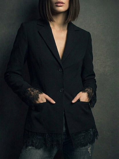 Colette · Blazer ajusté à détails ajourés