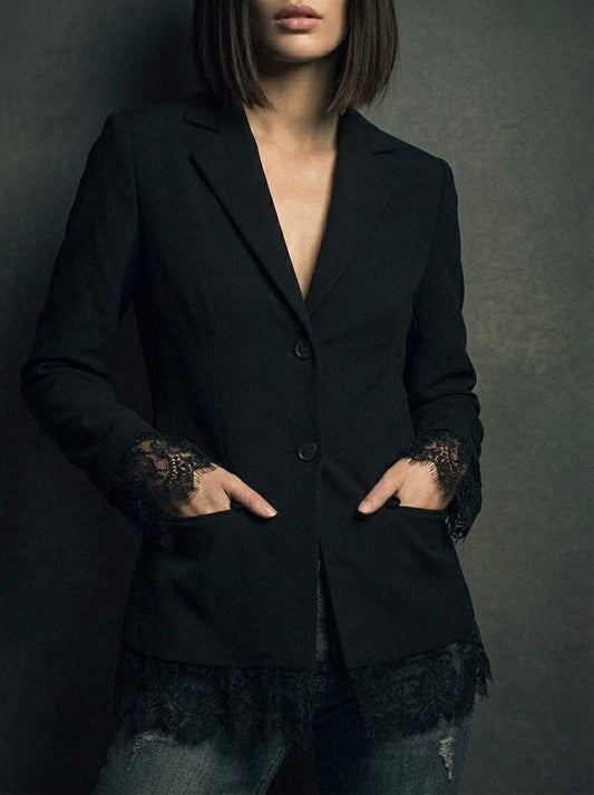 Colette · Blazer ajusté à détails ajourés