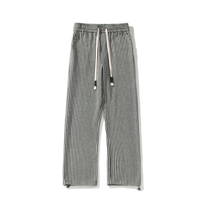 XAVIERA – PANTALONS EN POLAIRE MODERNES À RAYURES