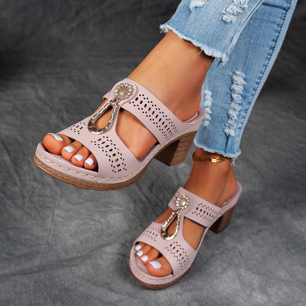 Isabella™ | Sandales de confort orthopédique à talons hauts
