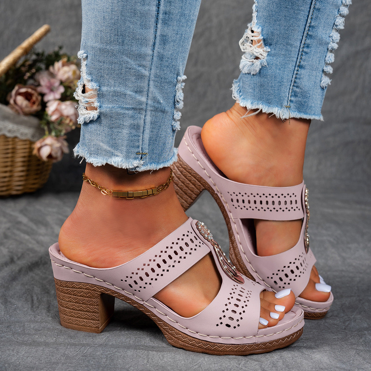Isabella™ | Sandales de confort orthopédique à talons hauts