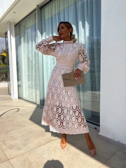 Hélène · Robe romantique en dentelle élégante