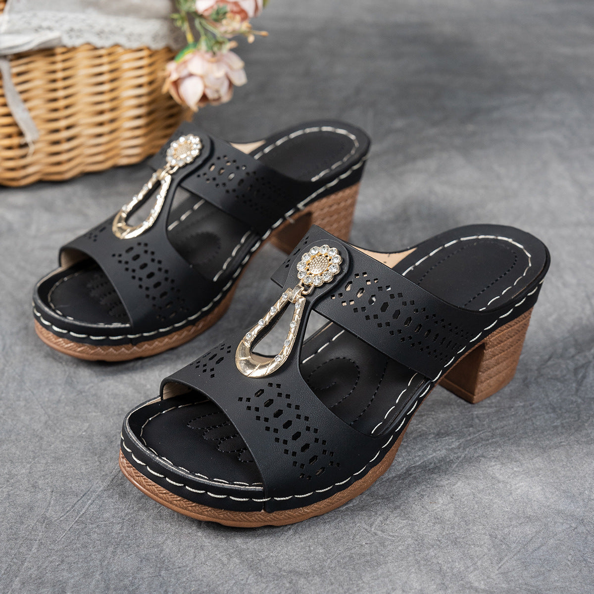 Isabella™ | Sandales de confort orthopédique à talons hauts
