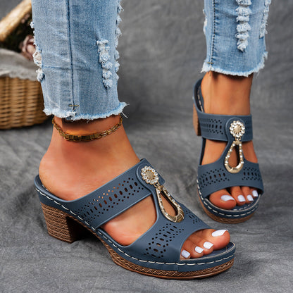 Isabella™ | Sandales de confort orthopédique à talons hauts