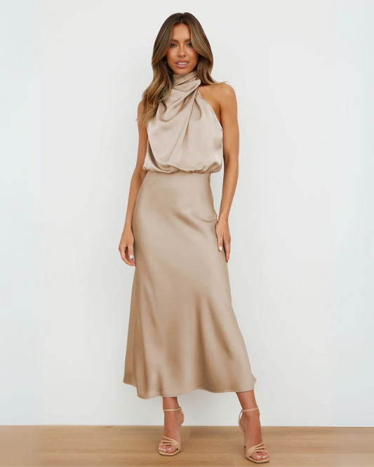 Violet™ | Robe drapée Sahara