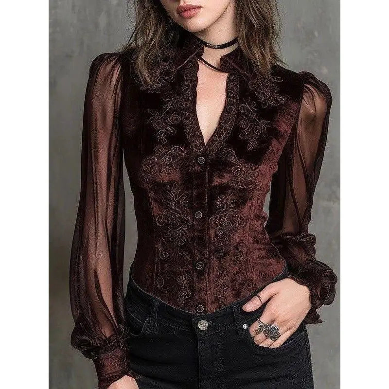 Teresa · Blouse élégante à imprimé floral