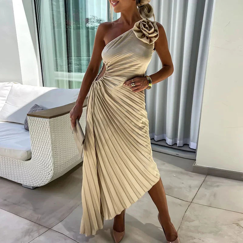 Marivelle - Robe Glamour Plissée