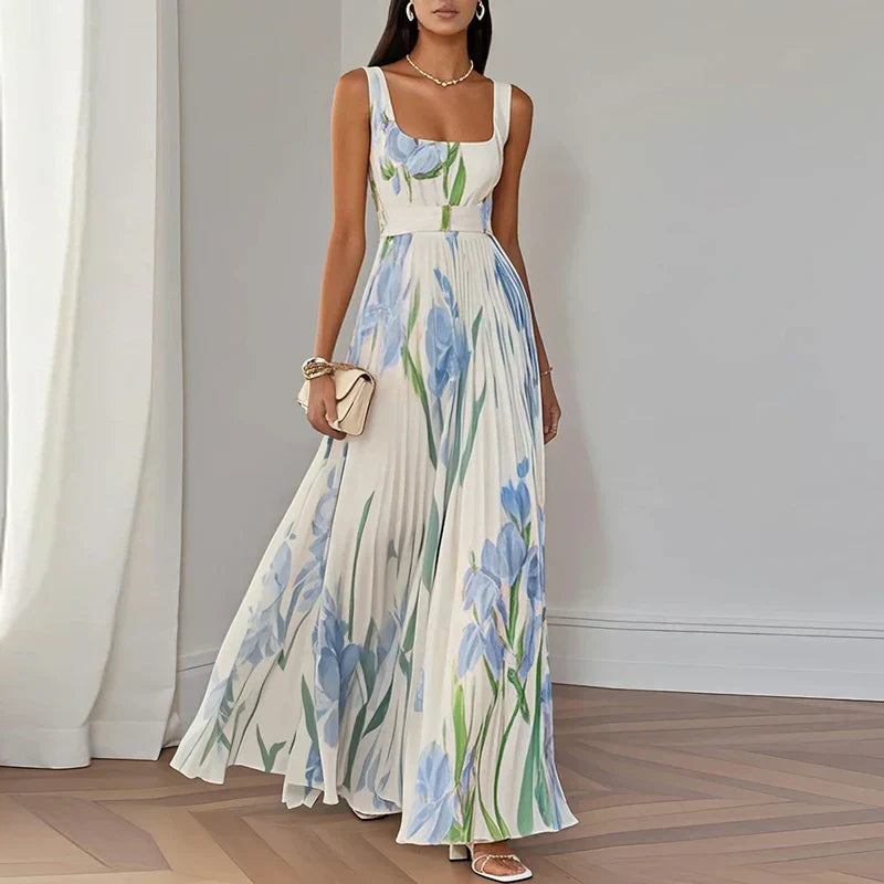 Oriah™ | Robe longue en forme de trapèze floral