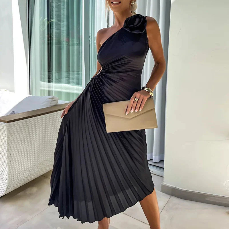 Marivelle - Robe Glamour Plissée