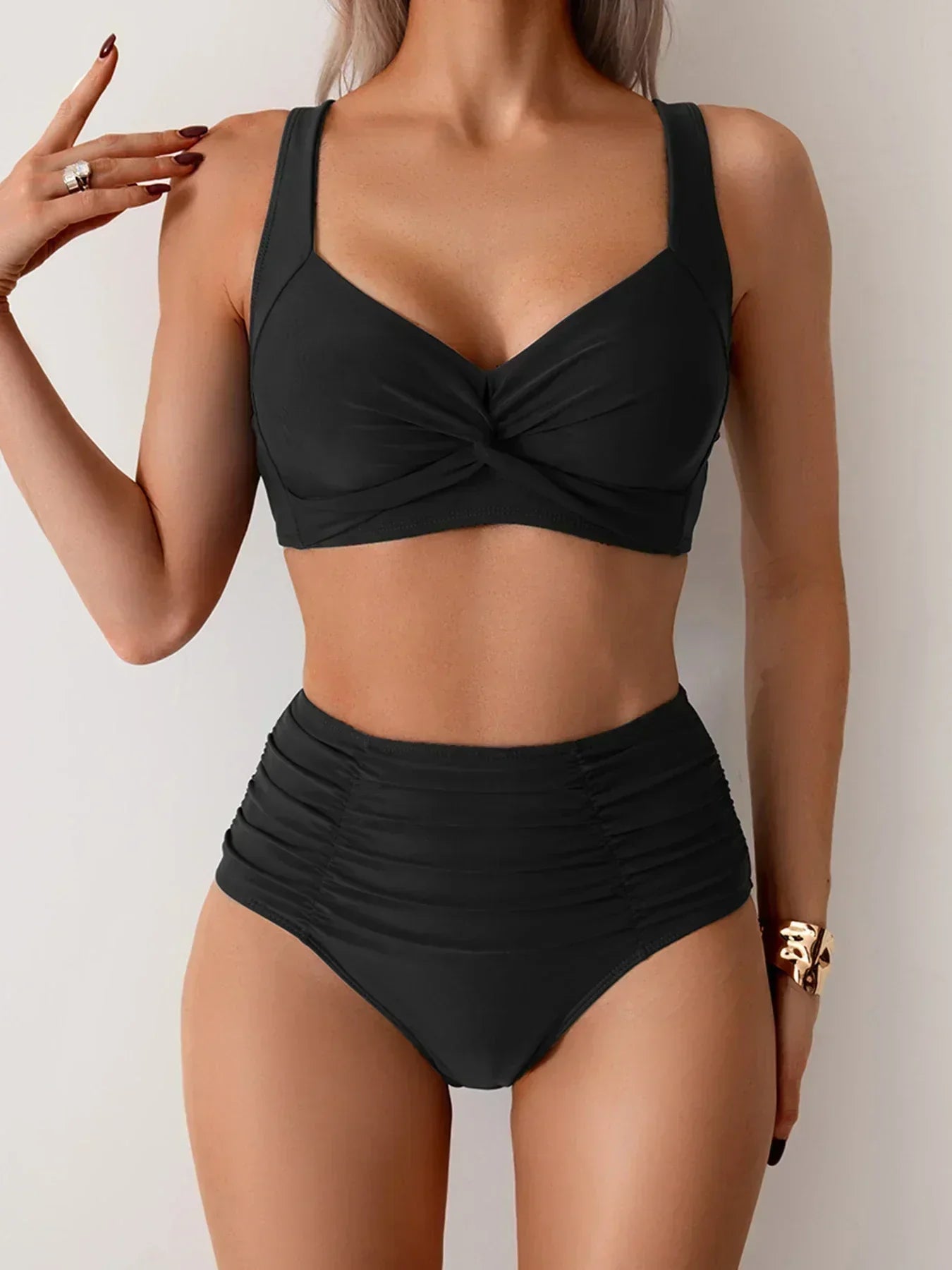 Maillot de bain d'été taille haute