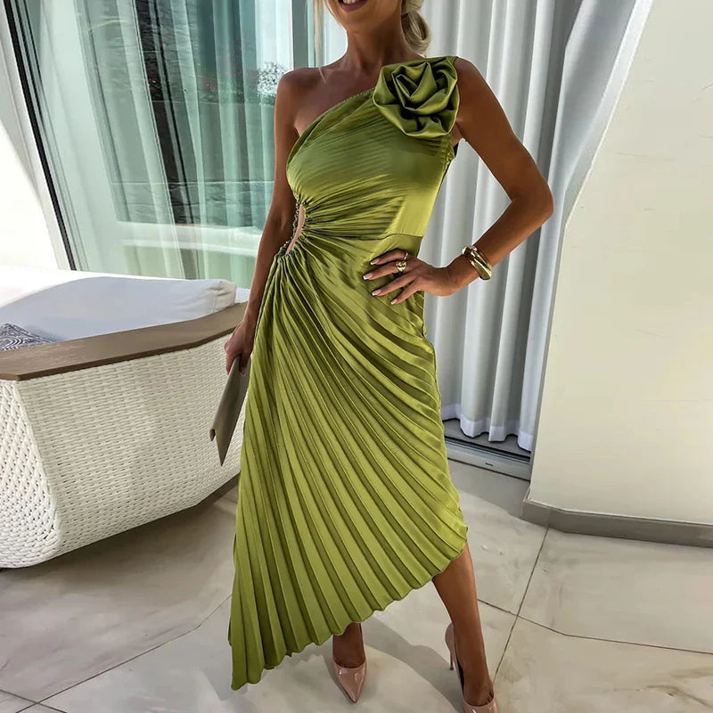 Marivelle - Robe Glamour Plissée