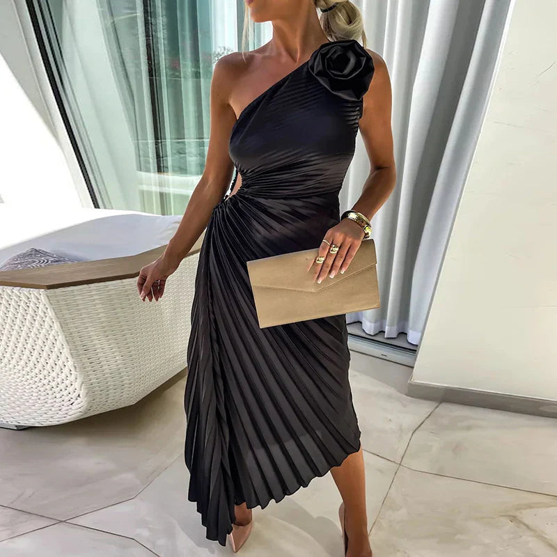 Marivelle - Robe Glamour Plissée