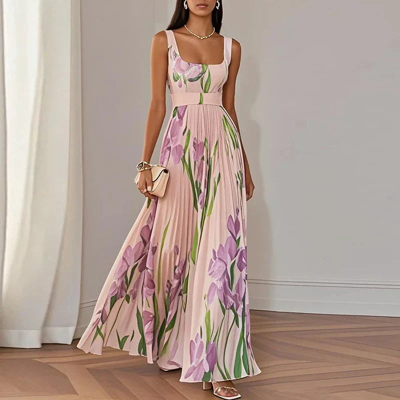 Oriah™ | Robe longue en forme de trapèze floral