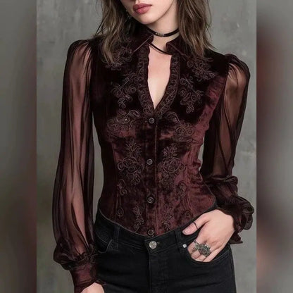 Teresa · Blouse élégante à imprimé floral