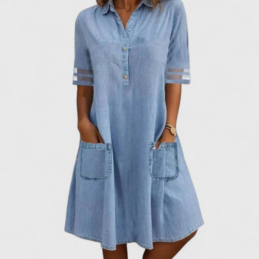 Bretagne | Robe en Denim Flatteuse