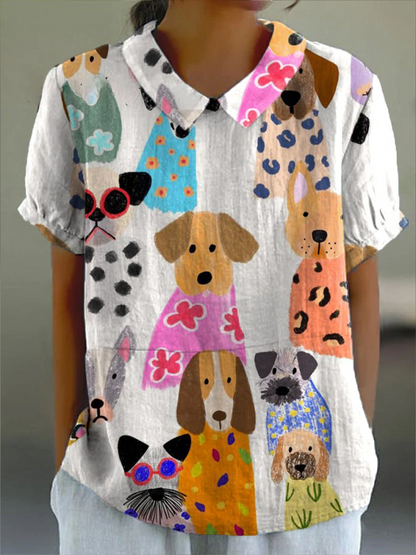 Tilly | Chemise avec Imprimé de Chiens