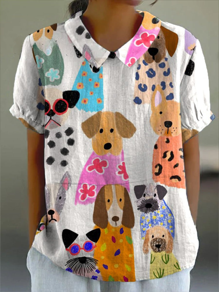 Tilly | Chemise avec Imprimé de Chiens