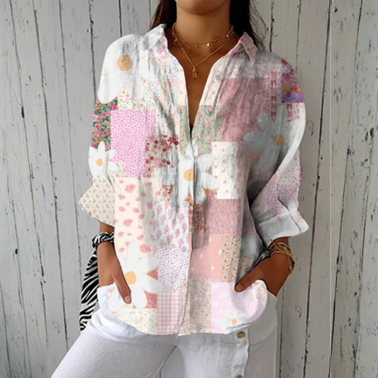 Ava | Blouse Patchwork Marguerite