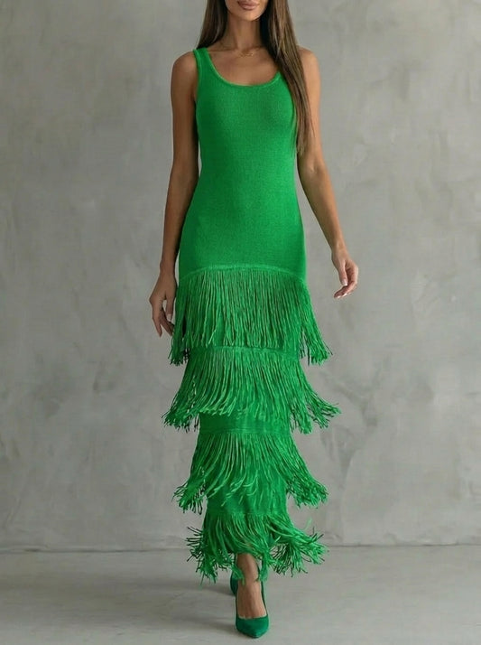 Odette · Robe longue dos nu à épaules larges