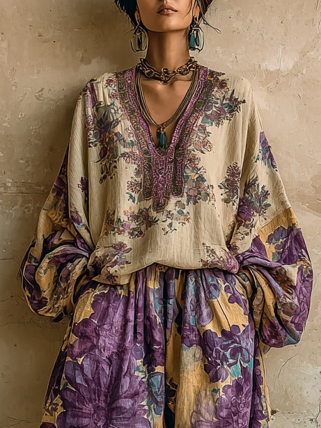 Isabella · Ensemble Bohémien Imprimé Floral