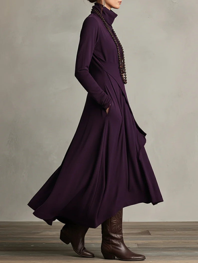 Malva | Robe Maxi à Col Montant