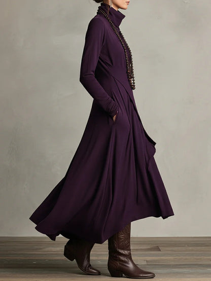 Malva | Robe Maxi à Col Montant