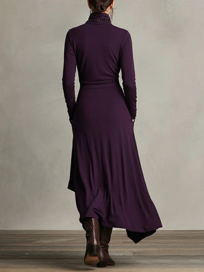 Malva | Robe Maxi à Col Montant