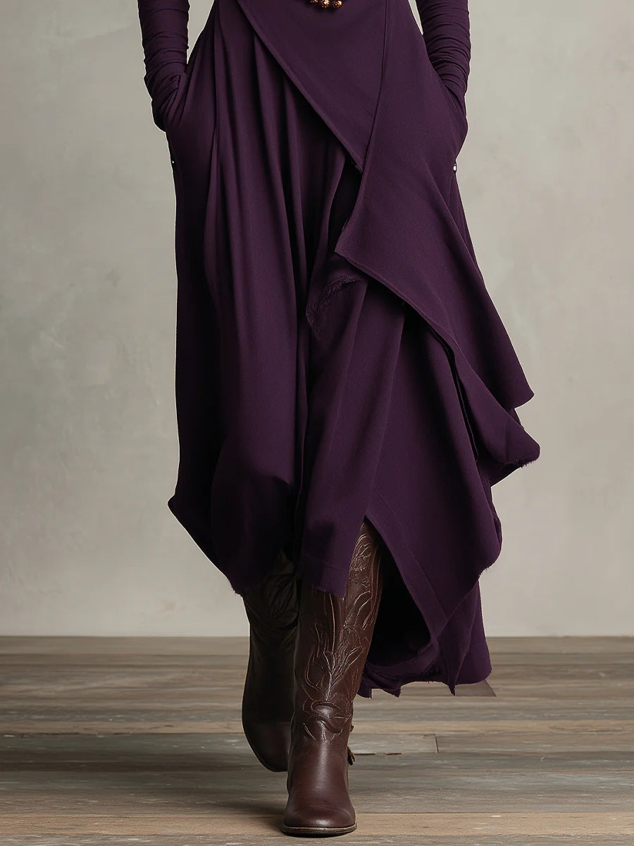 Malva | Robe Maxi à Col Montant