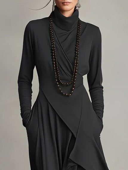 Malva | Robe Maxi à Col Montant