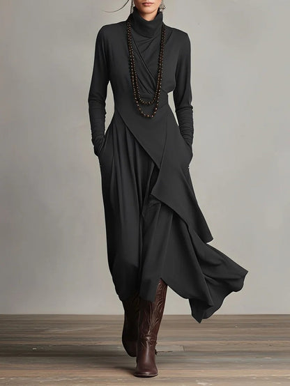 Malva | Robe Maxi à Col Montant
