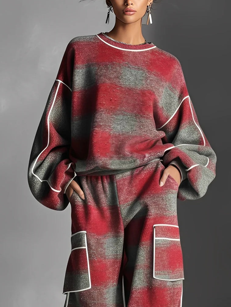 Carmen · Ensemble Sweatshirt et Pantalon Color Block