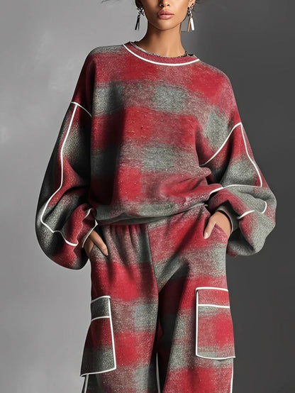 Carmen · Ensemble Sweatshirt et Pantalon Color Block