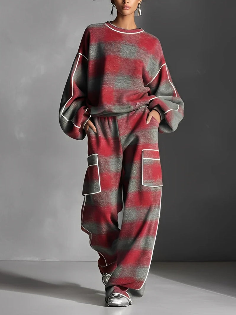 Carmen · Ensemble Sweatshirt et Pantalon Color Block