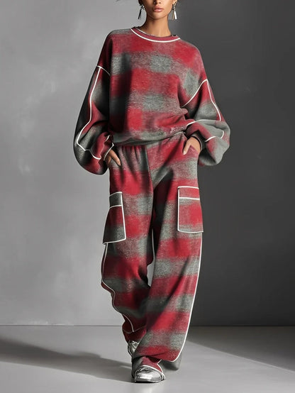 Carmen · Ensemble Sweatshirt et Pantalon Color Block