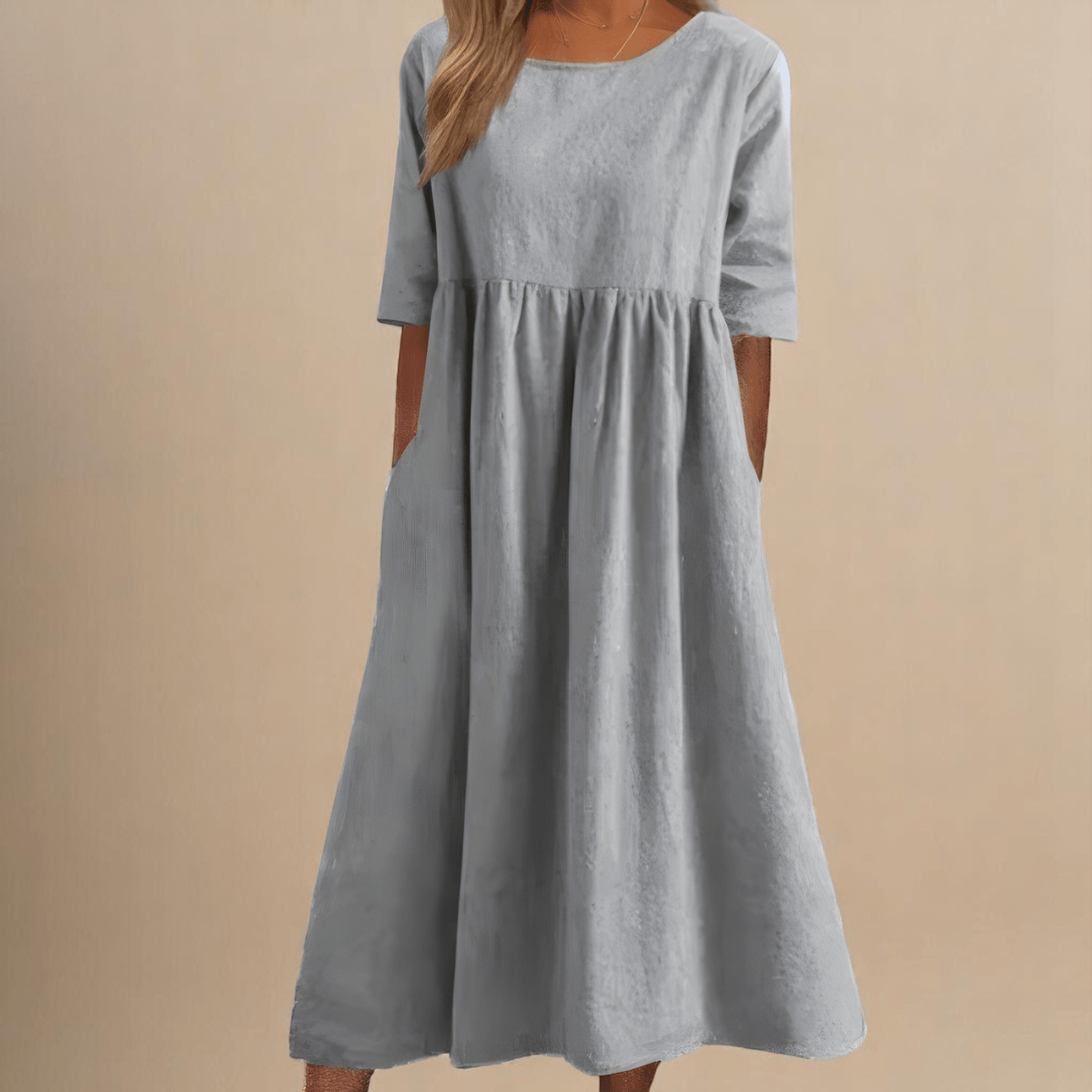 Amélie™ | Robe à Poches en Coton Doux