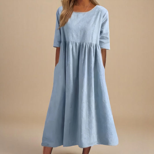 Amélie™ | Robe à Poches en Coton Doux
