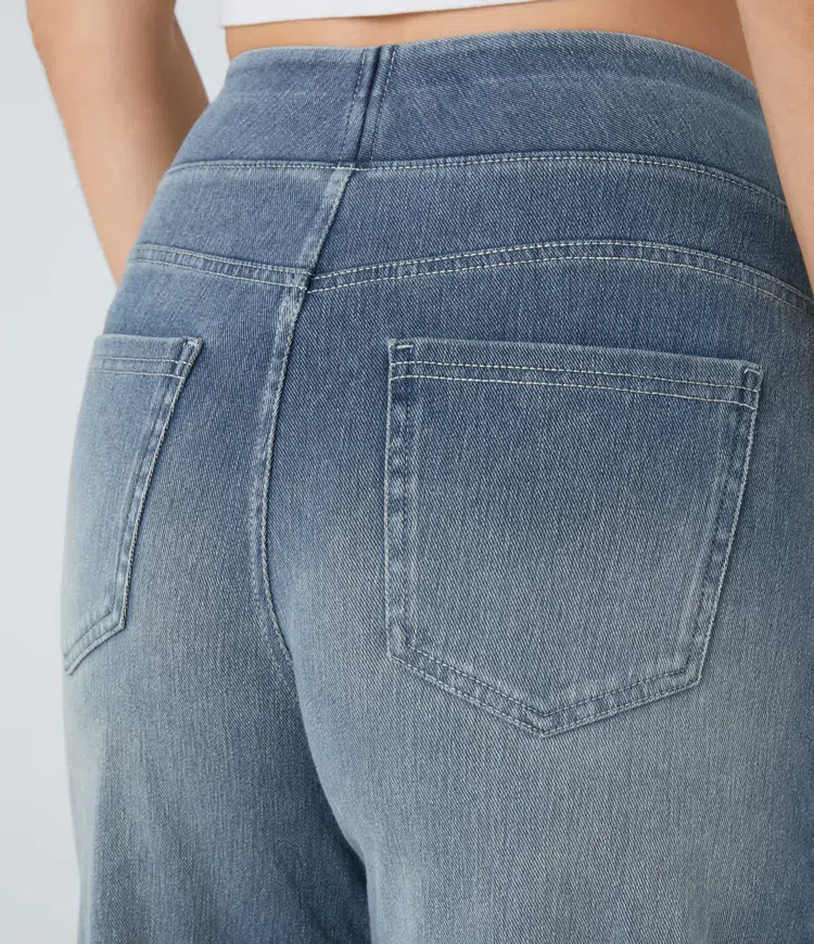 Solène - Jeans à Jambe Large Fit Relaxed