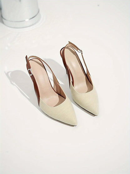 Gemini a dit Amélie™ | Talons Slingback Contrastés