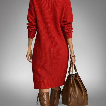 Constance™ | Robe en tricot douce avec boutons