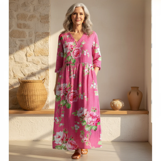 Rosaline - Robe à Fleurs Audacieuses