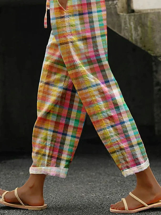 ZENARIA – PANTALONS À RAYURES CONFORTABLES