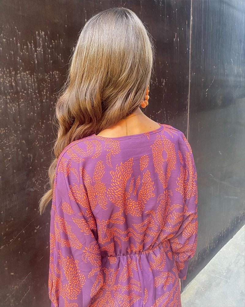 Éliane™ | Robe portefeuille élégante à manches longues