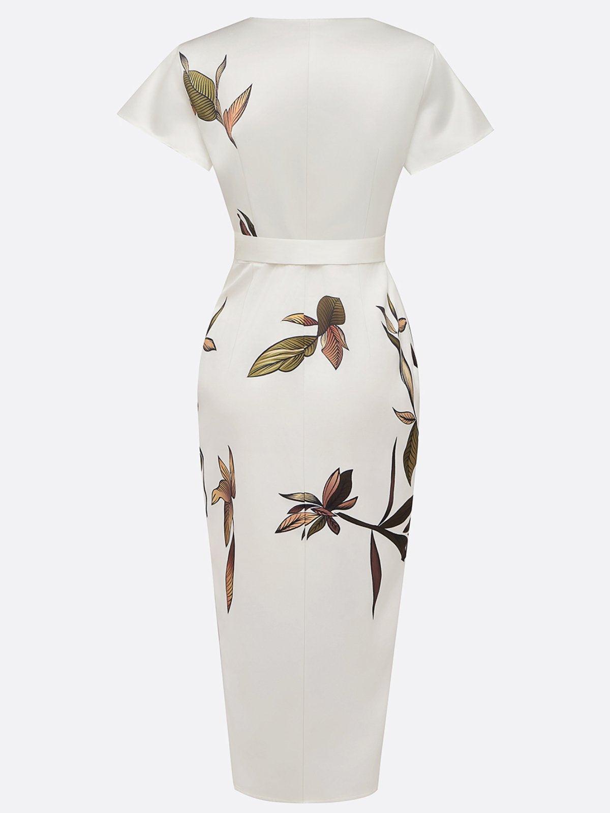 Monique · Robe enveloppante élégante et raffinée