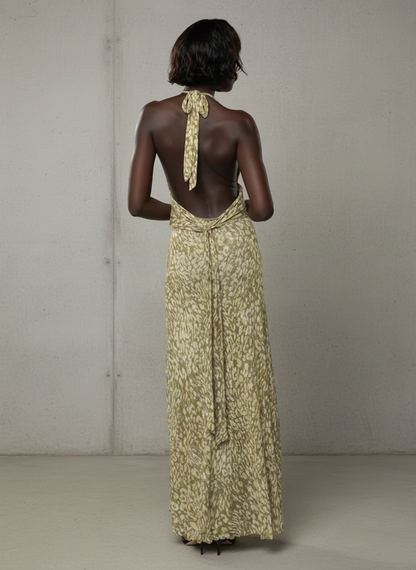 Chelsea · Robe maxi avec nœud dans le dos