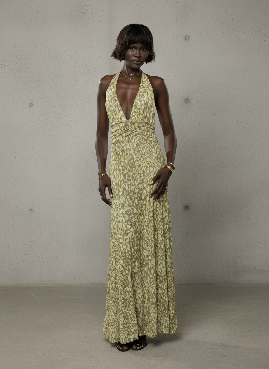Chelsea · Robe maxi avec nœud dans le dos