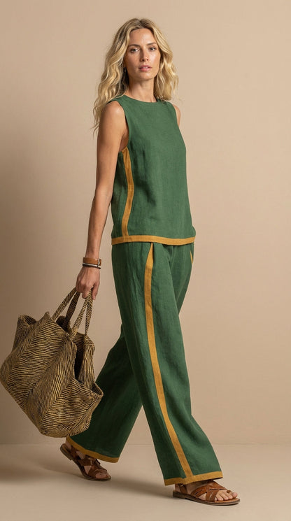 Mia™ | Ensemble léger en lin et coton en deux pièces
