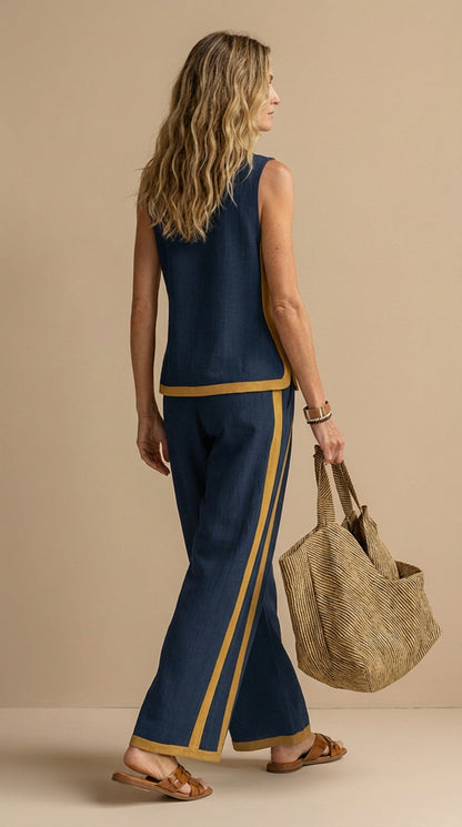 Mia™ | Ensemble léger en lin et coton en deux pièces