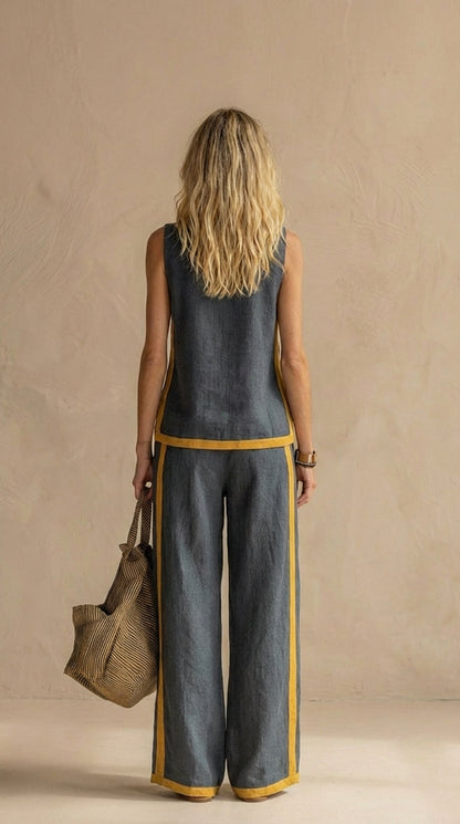 Mia™ | Ensemble léger en lin et coton en deux pièces