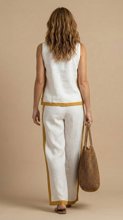 Mia™ | Ensemble léger en lin et coton en deux pièces